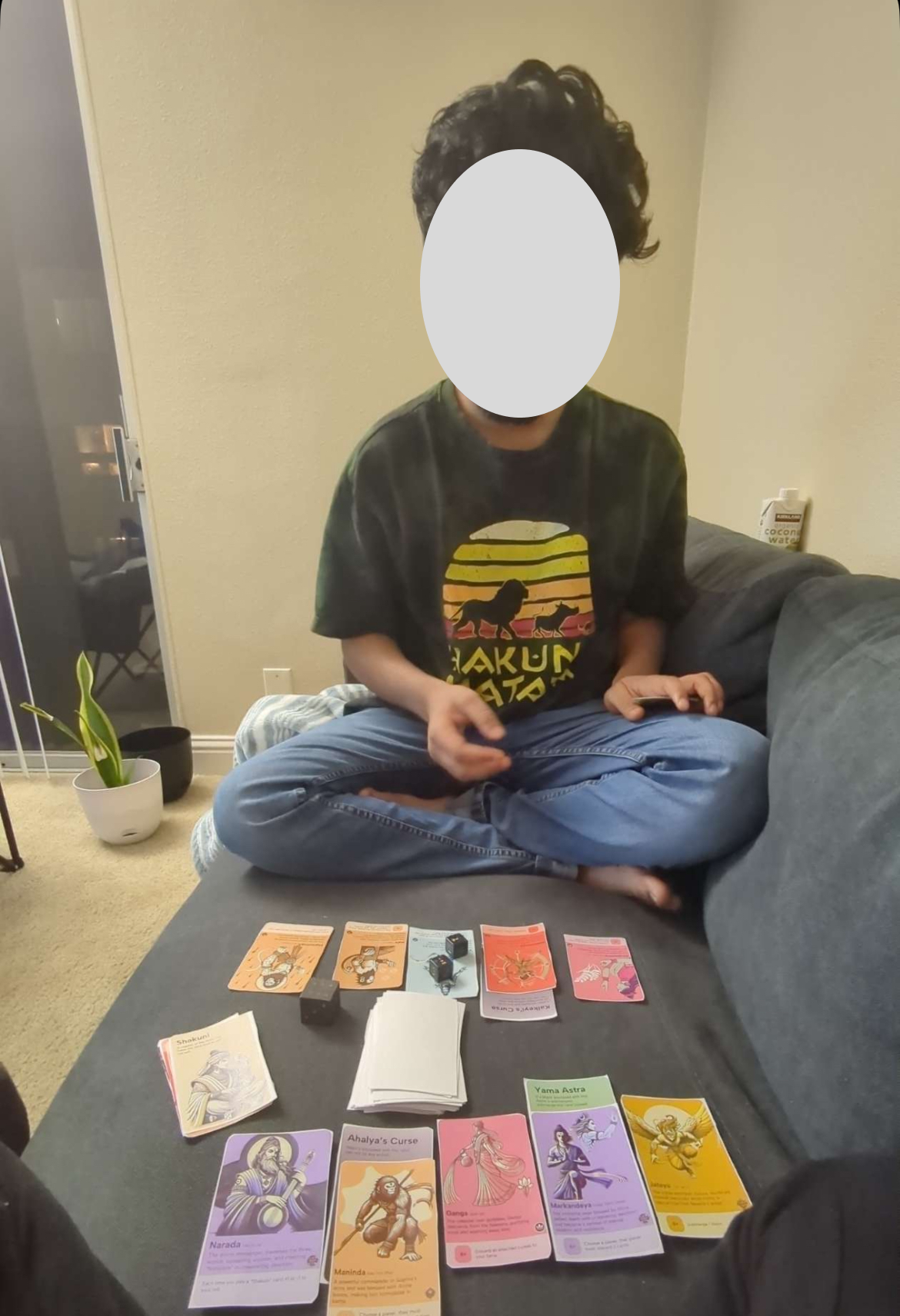 Participants discussing cards and sharing cultural stories